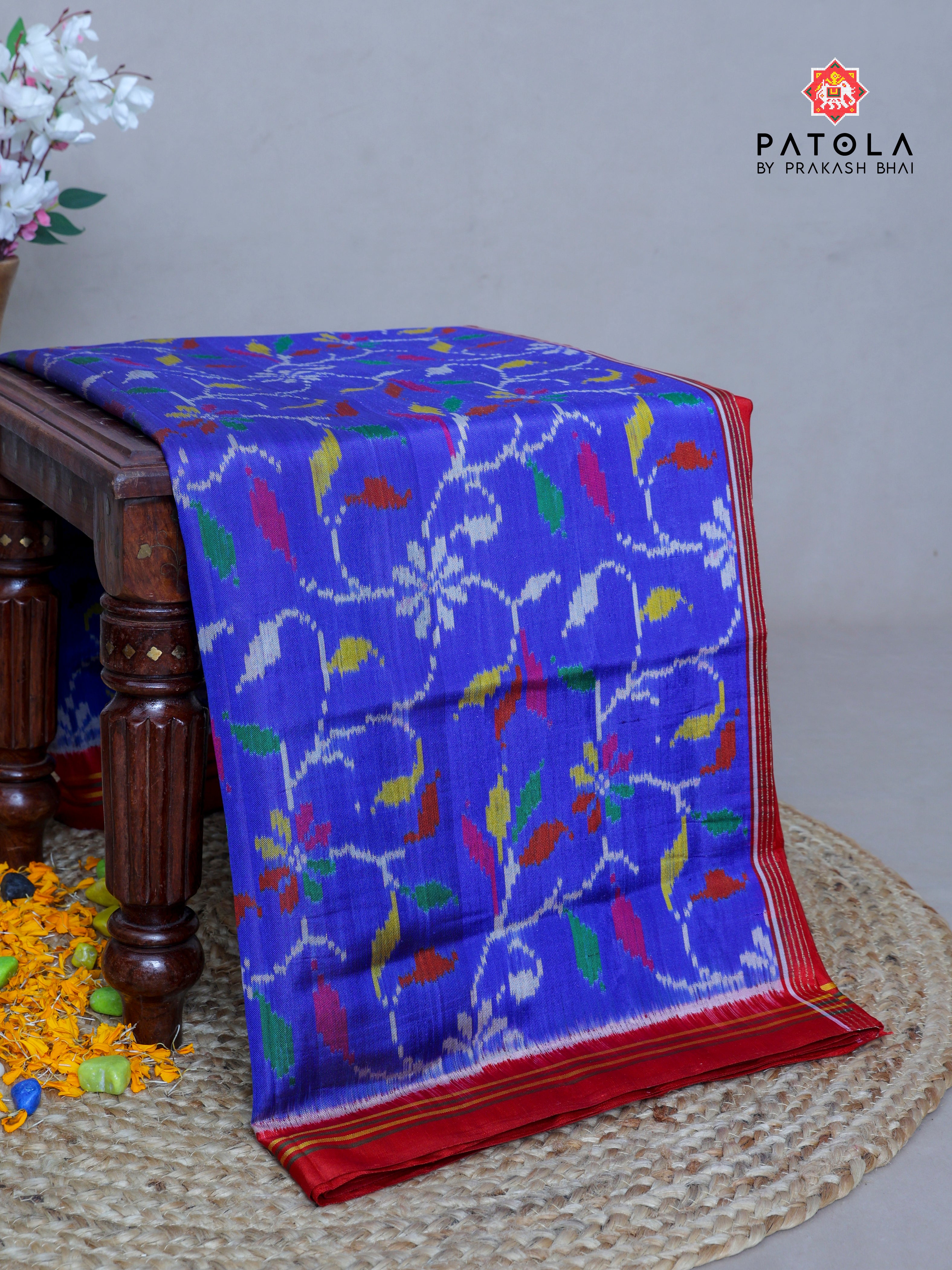 Masterpiece Rangoli Designer Semi Double Ikat Patola Saree